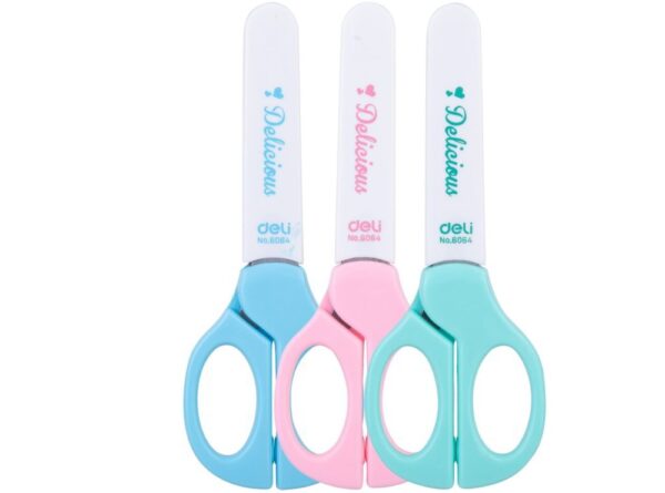 Ψαλίδι παιδικό Deli 14cm διάφορα χρώματα