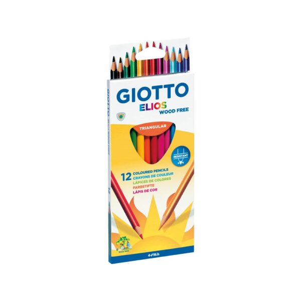 Ξυλομπογιά Giotto Elios wood free 12 χρωμάτων
