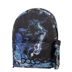Σακίδιο Original Polo Double Scarf Shapes 2025 Μαύρο-Μπλε