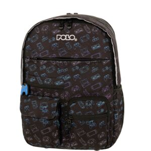 Σακίδιο Youngster Polo Ηλεκτρονικά παιχνίδια Μαύρο